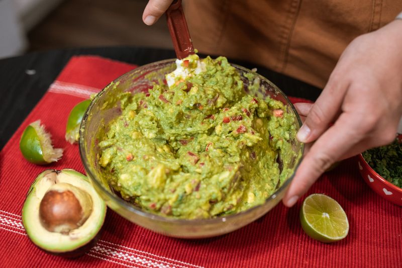 Chuys fresh guacamole appetizer made tableside